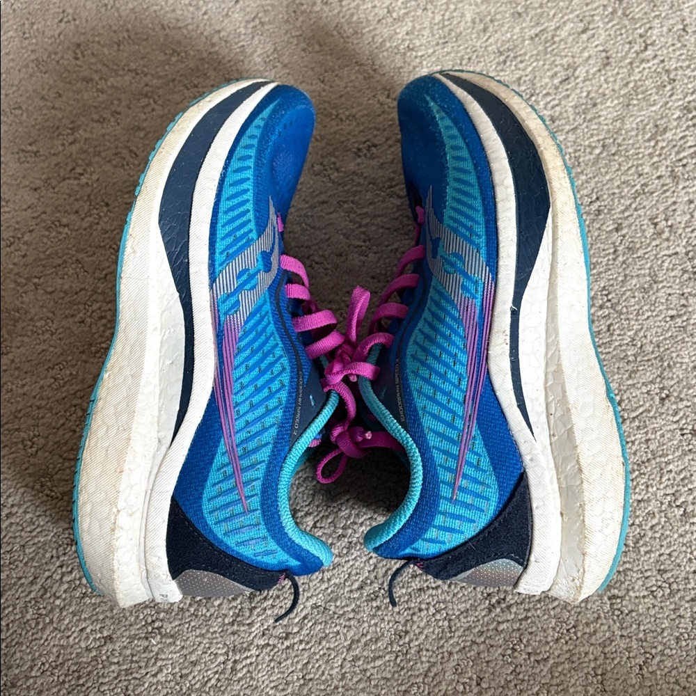 Saucony Endorphin Speed 2 Womens Sz 6 Royal/Blaze S10688-30 Athletic Shoes New - Picture 5 of 15
